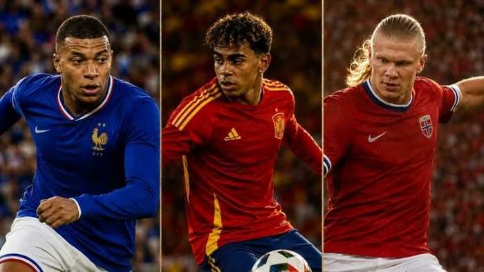 世界杯18位亿元先生身价榜，亚马尔哈兰德姆巴佩2亿欧并列第一
